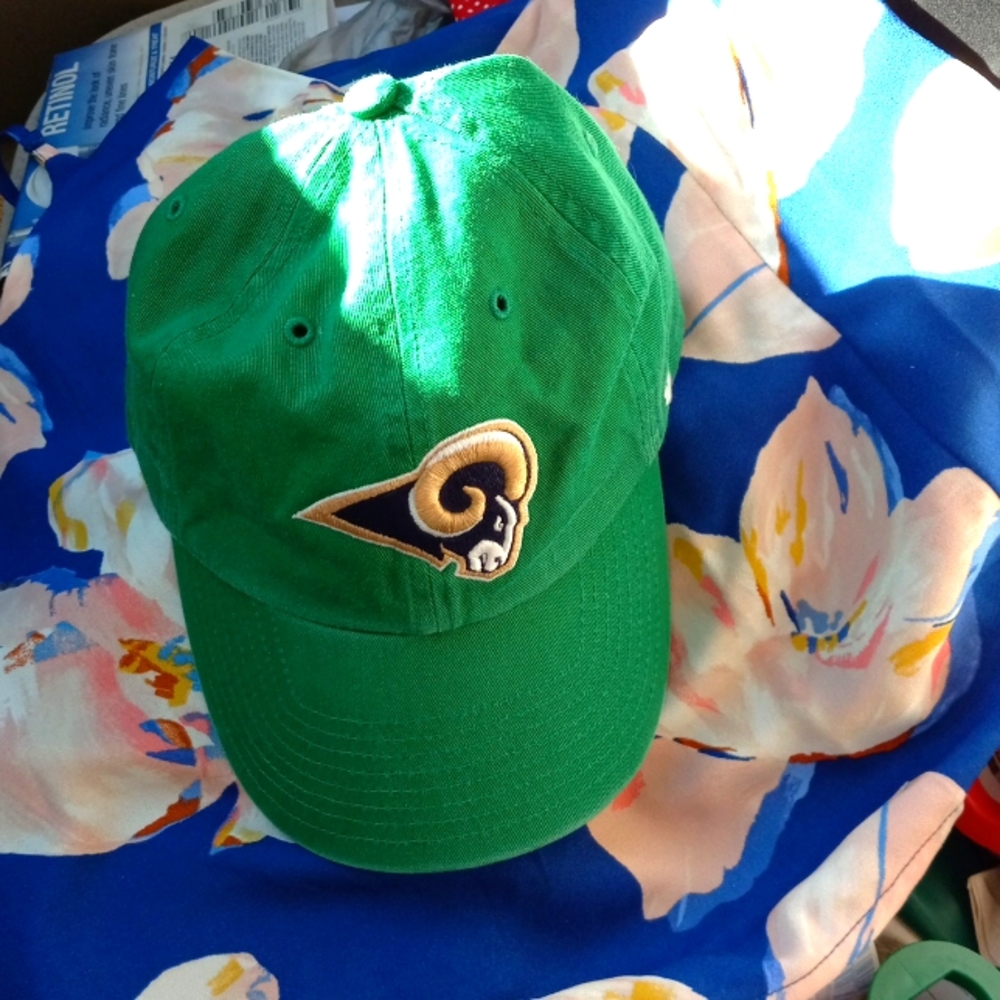 Lucky Rams:Team Spirit AND Irish!! L.A. Rams Cap, Adjustable